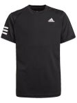 adidas Boy's Club 3-Stripe Crew Black 9-10