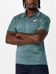 ASICS Men's Match Jacquard Polo Blue XL
