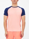 Babolat Men's Play Crew Tee Fluo Strike/Blue XL