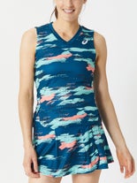 ASICS Women's Paris Match Graphic Tank Blue SM