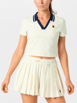 Nike Women's Court Crop Polo Sail M