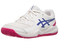 Asics Gel Dedicate 8 GS Cream/Dark Cobalt Junior Shoes