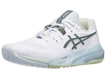 Asics Gel Resolution X CLAY Wht/Monu Blu Women's Shoes 