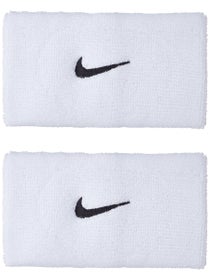Nike Swoosh Doublewide Wristbands 2Pk White