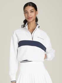 Wilson Women's Davenport Half Zip - Bright White/Navy