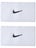 Nike Swoosh Doublewide Wristbands 2Pk White