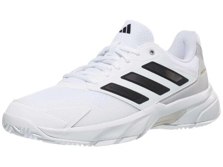adidas CourtJam Control 3 White Black Mens Shoe