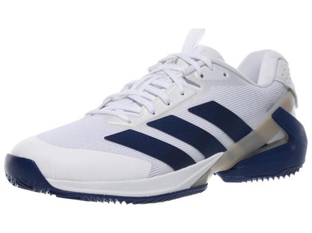 adidas Ubersonic 5 Clay Wh/Dk Bl/Silver Mens Shoe 