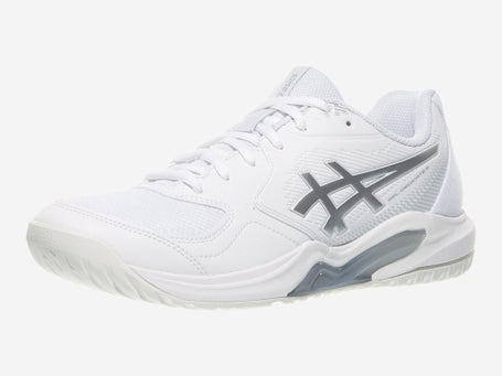 Asics Gel Dedicate 9 White/Silver Woms Shoes 