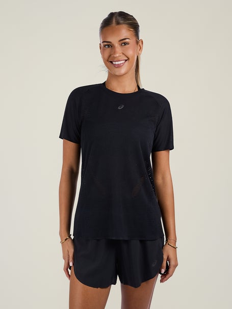 ASICS Womens Metarun Short Sleeve Performance Black