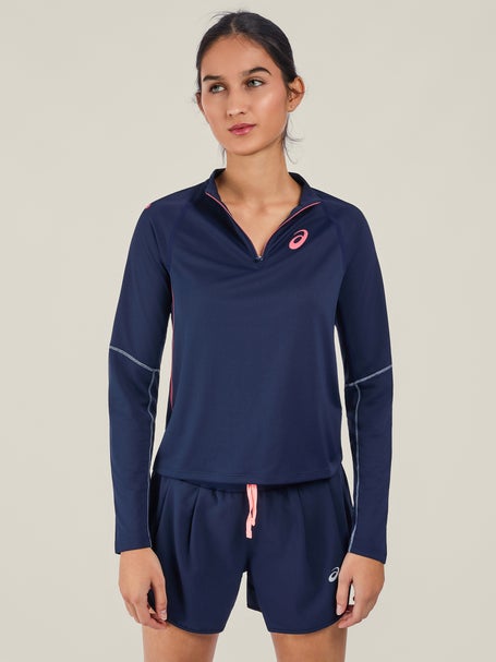 ASICS Womens Match 1/2 Zip Long Sleeve Top
