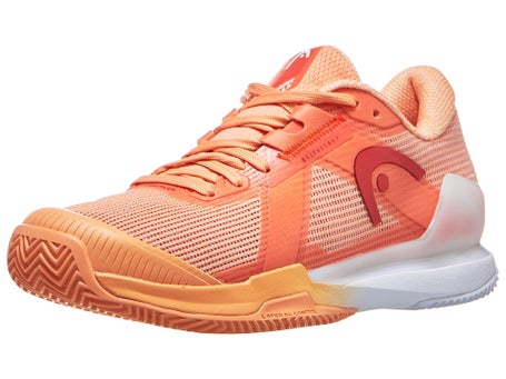 Head Sprint Pro 4.0 CLAY Coral/White Womens Shoes