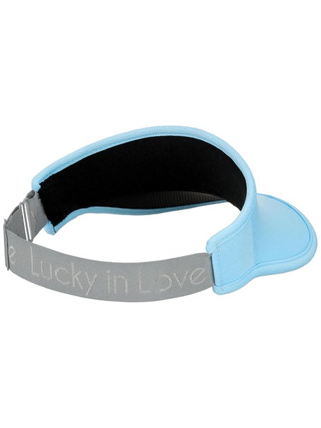 Lucky in Love Stretch Visor - Blue