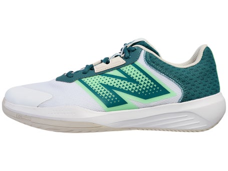 New Balance MC 696v6 4E White/Green Men's Shoes Total Pickleball