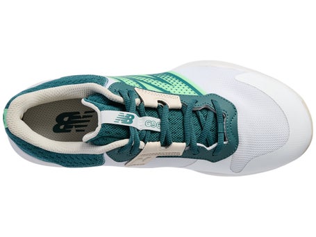 New Balance MC 696v6 4E White/Green Men's Shoes Total Pickleball
