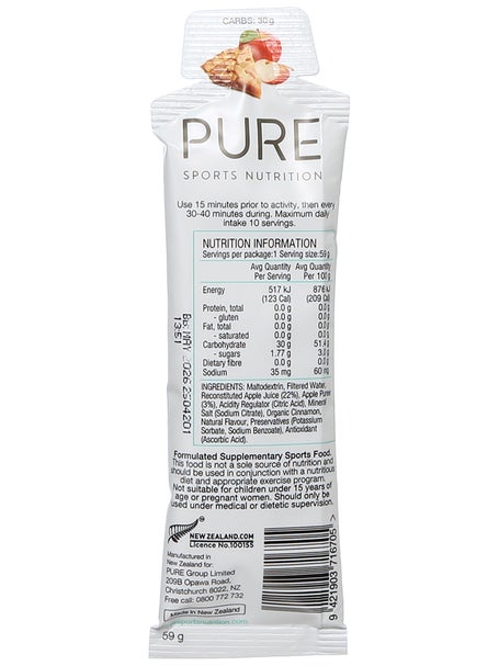 PURE Fluid Energy Gels 18-Pack